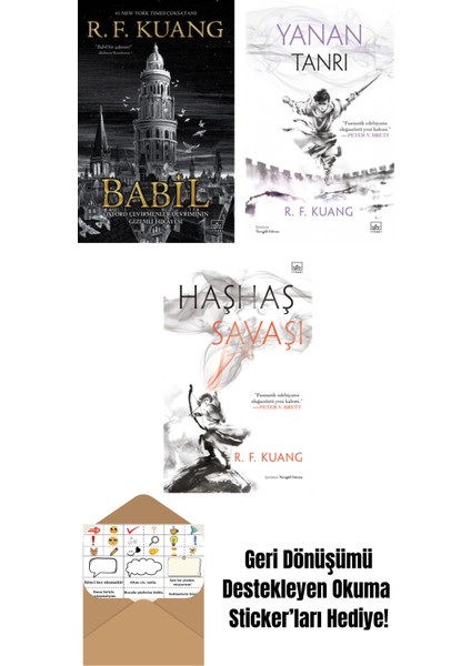 Babil + Yanan Tanrı – Haşhaş Savaşı Üçlemesi 3 (Ciltli) + Haşhaş Savaşı – Haşhaş Savaşı Üçlemesi 1 (Ciltli)