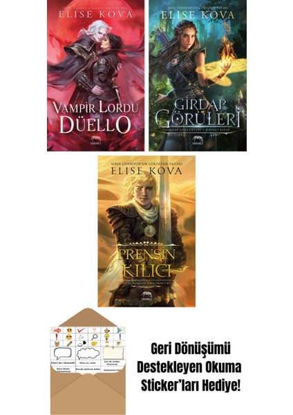 Vampir Lordu ile Düello + Girdap Görüleri – Girdap Günlükleri Birinci Kitap + Prensin Kılıcı – Altın Muhafızlar Serisi 2 (Ciltli)
