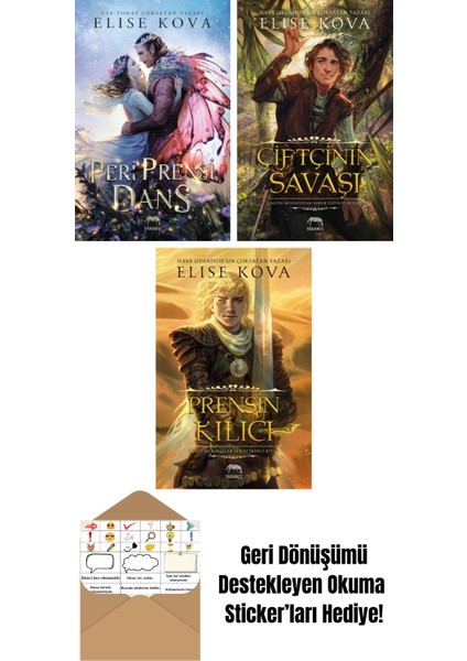 Peri Prensi ile Dans + Çiftçinin Savaşı – Altın Muhafızlar Serisi 3 (Ciltli) + Prensin Kılıcı – Altın Muhafızlar Serisi 2 (Ciltli)
