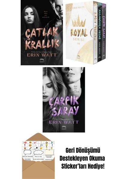 Çatlak Krallık – Royal Serisi 6. Kitap + Çarpık Saray – Royal Serisi 3. Kitap + Kâğıt Prenses – Royal Serisi 1. Kitap