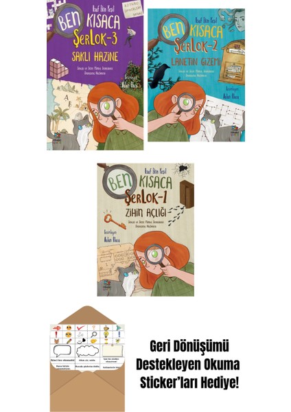 Ben Kısaca Şerlok – 3 Saklı Hazine + Ben Kısaca Şerlok 2 – Lanetin Gizemi + Ben Kısaca Şerlok 1 – Zihin Açlığı