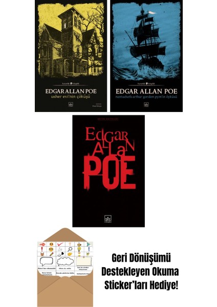 Usher Evi’nin Çöküşü + Nantucketlı Arthur Gordon Pym’in Öyküsü + Edgar Allan Poe Bütün Hikâyeleri