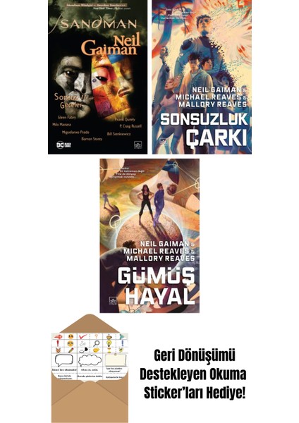 Sandman 11 – Sonsuz Geceler + Sonsuzluk Çarkı – Ara Dünya 3 (Ciltli) + Gümüş Hayal – Ara Dünya 2 (Ciltli)