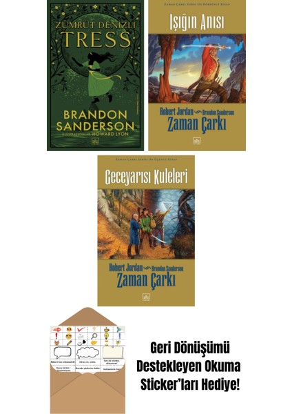 Zümrüt Denizli Tress + Zaman Çarkı Serisi 14: Işığın Anısı (Ciltli) + Zaman Çarkı Serisi 13: Geceyarısı Kuleleri (Ciltli)