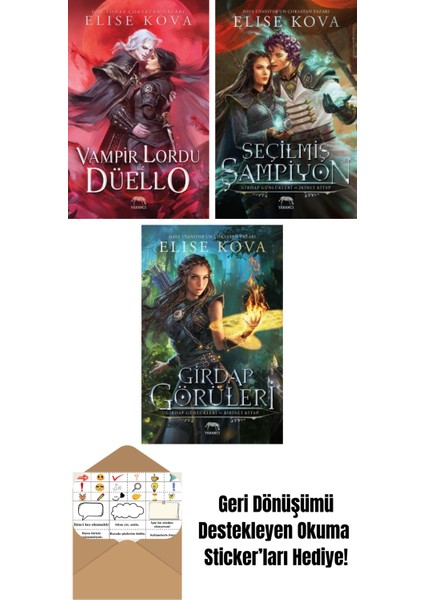 Vampir Lordu ile Düello + Seçilmiş Şampiyon – Girdap Günlükleri Ikinci Kitap + Girdap Görüleri – Girdap Günlükleri Birinci Kitap (Ciltli)