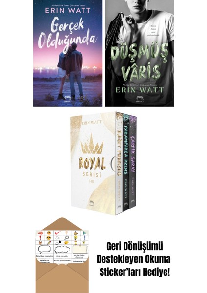 Gerçek Olduğunda + Lekeli Taç – Royal Serisi 4. Kitap + Royal Serisi Kutulu Set (3 Kitap)