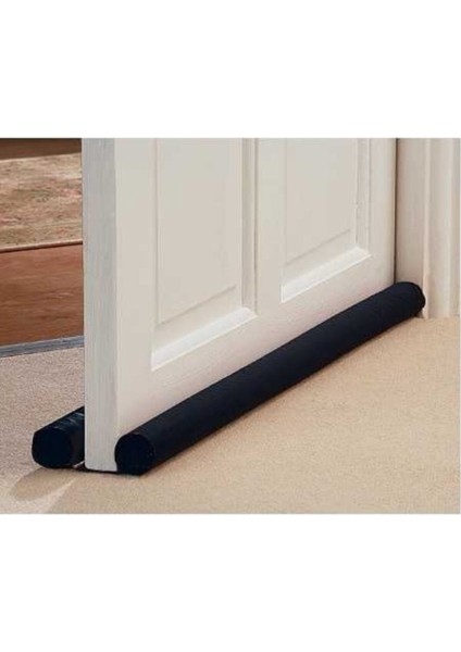 Çift Yönlü Siyah Rüzgar ve Toz Engelleyici Kapı Süngeri 2'li Set