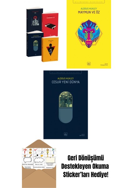 Kara Dörtleme Set + Maymun ve Öz + Cesur Yeni Dünya