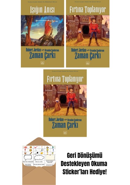 Zaman Çarkı Serisi 14: Işığın Anısı (Ciltli) + Zaman Çarkı Serisi 12: Fırtına Toplanıyor (Ciltli) + Zaman Çarkı Serisi 12: Fırtına Toplanıyor