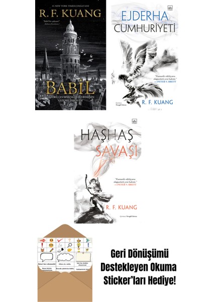 Babil + Ejderha Cumhuriyeti – Haşhaş Savaşı Üçlemesi 2 (Ciltli) + Haşhaş Savaşı – Haşhaş Savaşı Üçlemesi 1 (Ciltli)
