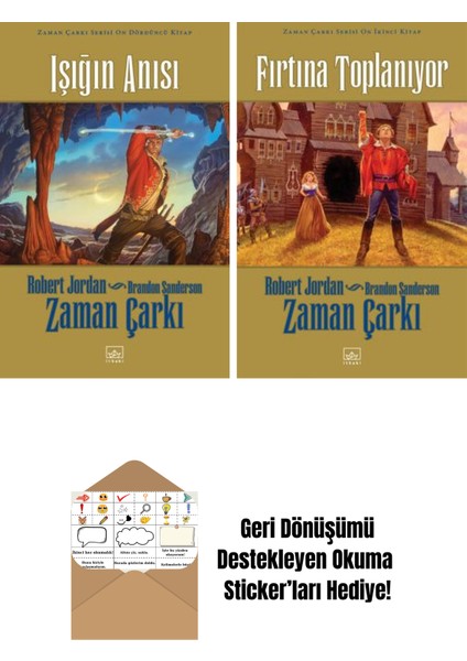 Zaman Çarkı Serisi 14: Işığın Anısı (Ciltli) + Zaman Çarkı Serisi 12: Fırtına Toplanıyor (Ciltli)