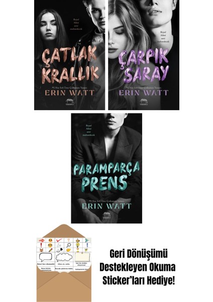 Düşmüş Vâris – Royal Serisi 5. Kitap + Lekeli Taç – Royal Serisi 4. Kitap + Çarpık Saray – Royal Serisi 3. Kitap