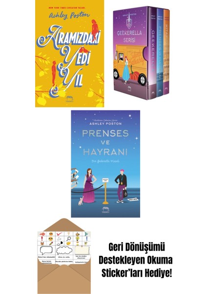 Aramızdaki Yedi Yıl + Geekerella Serisi Kutulu Set (3 Kitap) + Kitap Kurdu ve Çirkin