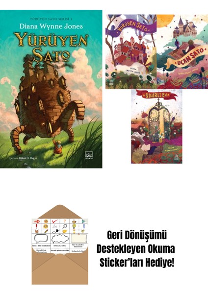 Yürüyen Şato – Yürüyen Şato Serisi 1 (Ciltli) + Diana Wynne Jones Üçlü Kitap Seti: Yürüyen Şato – Uçan Şato – Sihirli Ev