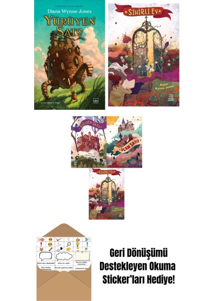 Yürüyen Şato – Yürüyen Şato Serisi 1 (Ciltli) + Sihirli Ev + Diana Wynne Jones Üçlü Kitap Seti: Yürüyen Şato – Uçan Şato – Sihirli Ev