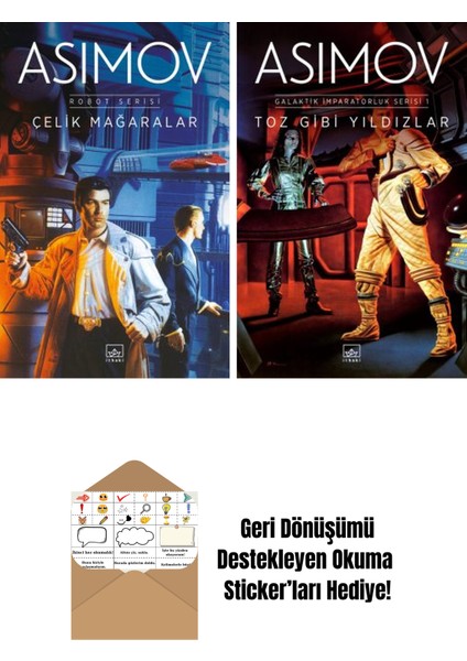 Çelik Mağaralar – Robot Serisi 1. Kitap + Toz Gibi Yıldızlar – Galaktik Imparatorluk Serisi 1