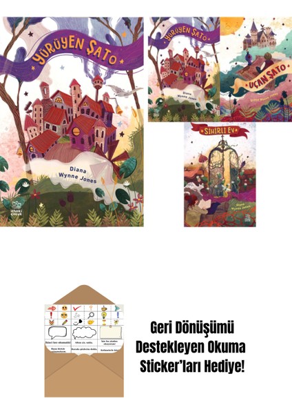 Yürüyen Şato + Diana Wynne Jones Üçlü Kitap Seti: Yürüyen Şato – Uçan Şato – Sihirli Ev