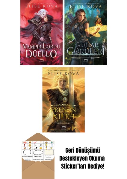 Vampir Lordu ile Düello + Girdap Görüleri – Girdap Günlükleri Birinci Kitap (Ciltli) + Prensin Kılıcı – Altın Muhafızlar Serisi 2 (Ciltli)