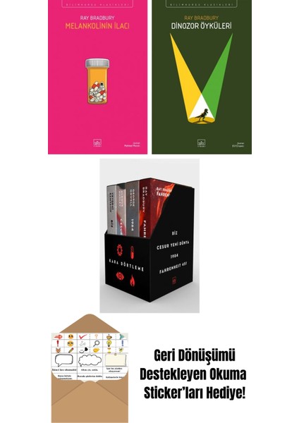 Melankolinin Ilacı + Dinozor Öyküleri + Kara Dörtleme Kutu Set (4 Kitap)
