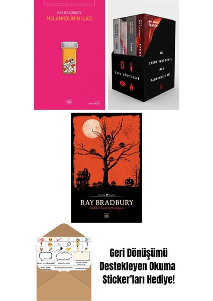 Melankolinin Ilacı + Kara Dörtleme Kutu Set (4 Kitap) + Cadılar Bayramı Ağacı
