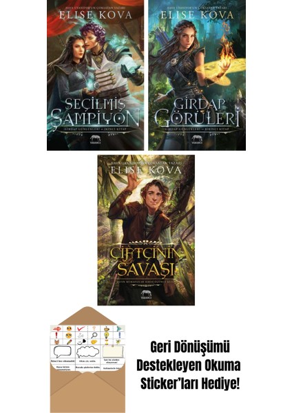 Seçilmiş Şampiyon – Girdap Günlükleri Ikinci Kitap + Girdap Görüleri – Girdap Günlükleri Birinci Kitap + Çiftçinin Savaşı – Altın Muhafızlar Serisi 3 (Ciltli)