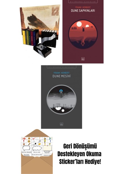 Dune Serisi Kutu Set (6 Kitap – Ciltli) + Dune Sapkınları + Dune Mesihi