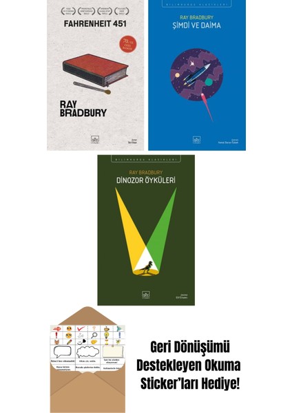 Fahrenheit 451 (70. Yıl Özel Baskısı) + Şimdi ve Daima + Dinozor Öyküleri