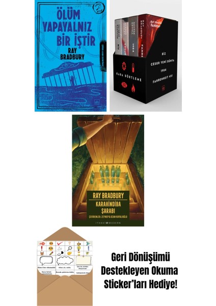 Ölüm Yapayalnız Bir Iştir + Kara Dörtleme Kutu Set (4 Kitap) + Karahindiba Şarabı
