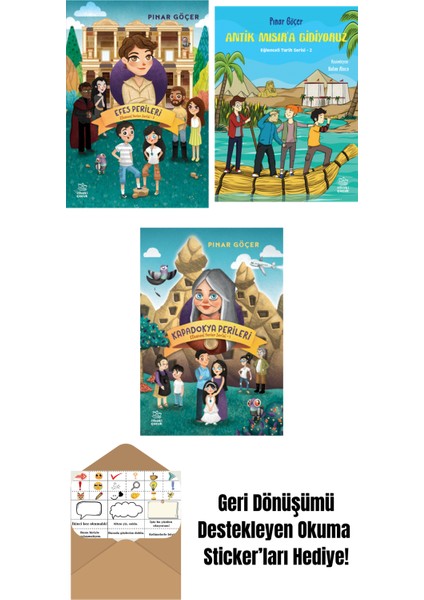 Efes Perileri – Efsanevi Yerler Serisi 3 + Antik Mısır’a Gidiyoruz – Eğlenceli Tarih Serisi 2 + Kapadokya Perileri – Efsanevi Yerler Serisi 1