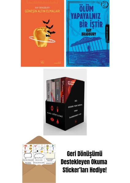 Güneşin Altın Elmaları + Ölüm Yapayalnız Bir Iştir + Kara Dörtleme Kutu Set (4 Kitap)