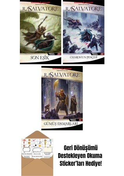Son Eşik – Drizzt Efsanesi 23. Kitap + Charon’un Pençesi – Drizzt Efsanesi 22. Kitap + Gümüş Damarları – Drizzt Efsanesi 5. Kitap
