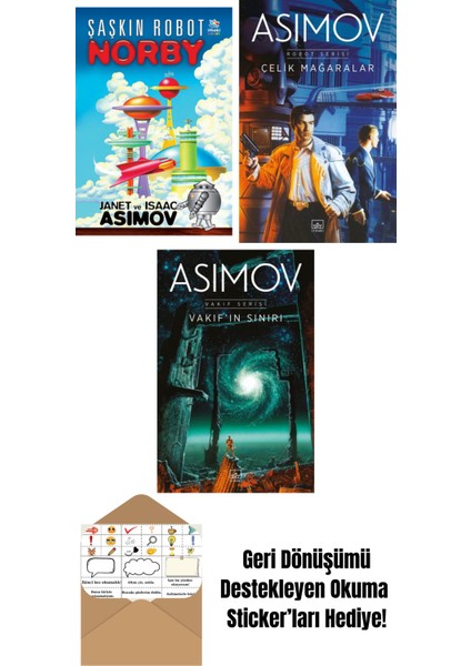 Şaşkın Robot Norby + Çelik Mağaralar – Robot Serisi 1. Kitap + Vakıf’ın Sınırı – Vakıf Serisi 4. Kitap