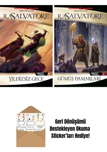 Yıldızsız Gece – Drizzt Efsanesi 8. Kitap + Gümüş Damarları – Drizzt Efsanesi 5. Kitap