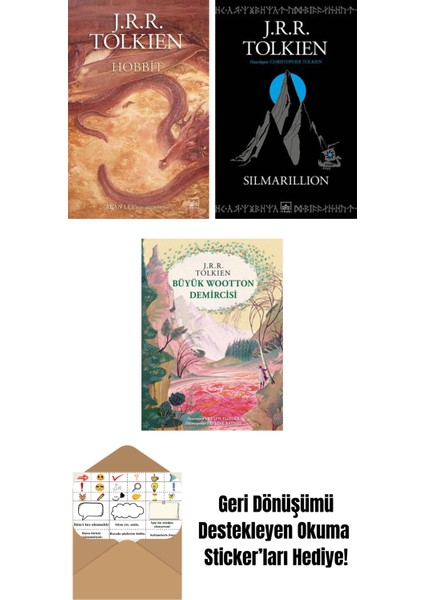 Hobbit (Resimli – Ciltli) + Silmarillion + Büyük Wootton Demircisi (Özel Ciltli Baskı)