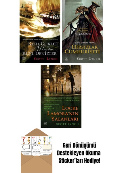 Kızıl Gökler Altında Kızıl Denizler – Centilmen Piç Serisi 2 + Hırsızlar Cumhuriyeti – Centilmen Piç Serisi 3 + Locke Lamora’nın Yalanları – Centilmen Piç Serisi 1