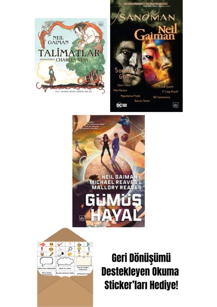 Talimatlar (Ciltli) + Sandman 11 – Sonsuz Geceler + Gümüş Hayal – Ara Dünya 2 (Ciltli)