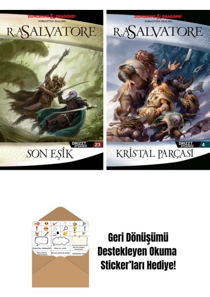 Son Eşik – Drizzt Efsanesi 23. Kitap + Kristal Parçası – Drizzt Efsanesi 4. Kitap