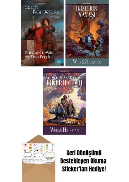 Silah Kardeşliği – Raistlin Tarihçeleri 2. Kitap + Ikizlerin Savaşı – Efsaneler Serisi 2. Kitap + Güz Alacakaranlığı Ejderhaları – Ejderha Mızrağı Destanı 1. Kitap