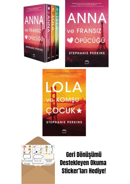 Anna – Lola – Isla Serisi Kutulu Set (3 Kitap) + Anna ve Fransız Öpücüğü + Lola ve Komşu Çocuk