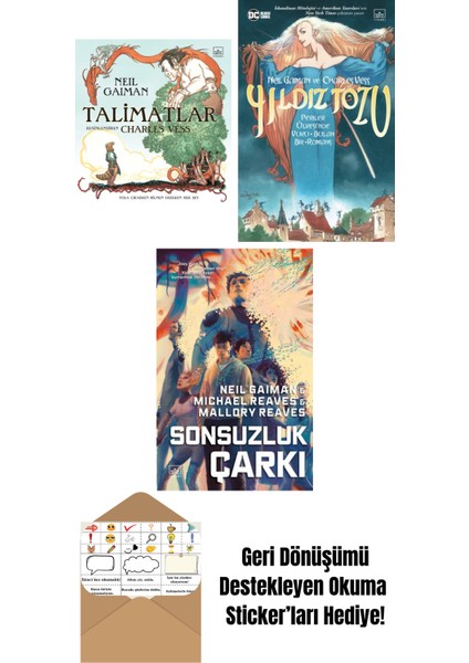 Talimatlar (Ciltli) + Yıldız Tozu (Resimli Edisyon) + Sonsuzluk Çarkı – Ara Dünya 3 (Ciltli)