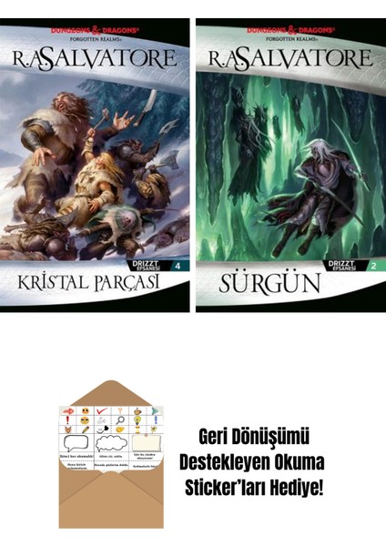 Kristal Parçası – Drizzt Efsanesi 4. Kitap + Sürgün – Drizzt Efsanesi 2. Kitap