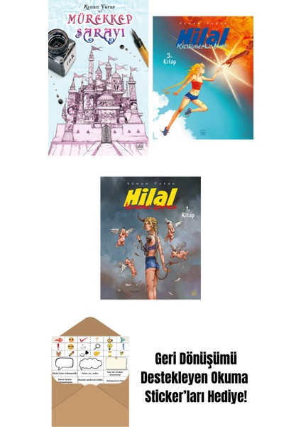 Mürekkep Sarayı + Hilal 3. Kitap – Kalbimdeki Ifrit + Hilal 1. Kitap – Içimdeki Şeytan (Sınırlı Sayıda Imzalı)