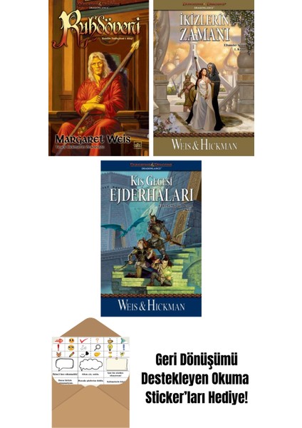 Ruhdöveni – Raistlin Tarihçeleri 1. Kitap + Ikizlerin Zamanı – Efsaneler Serisi 1. Kitap + Kış Gecesi Ejderhaları – Ejderha Mızrağı Destanı 2. Kitap
