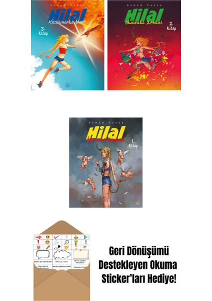 Hilal 3. Kitap – Kalbimdeki Ifrit + Hilal 2. Kitap – Okuldaki Zebani + Hilal 1. Kitap – Içimdeki Şeytan (Sınırlı Sayıda Imzalı)