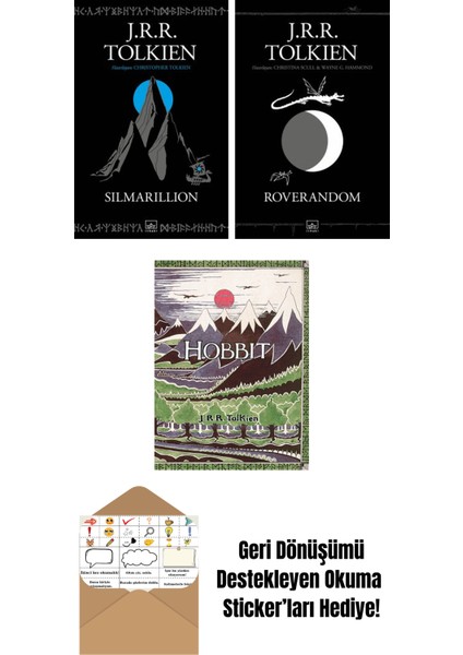 Silmarillion + Roverandom (Siyah Kapak) + Hobbit (Özel Ciltli Baskı)