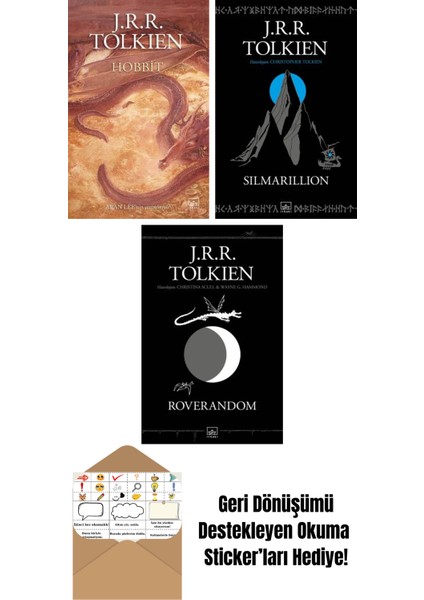 Hobbit (Resimli – Ciltli) + Silmarillion + Roverandom (Siyah Kapak)