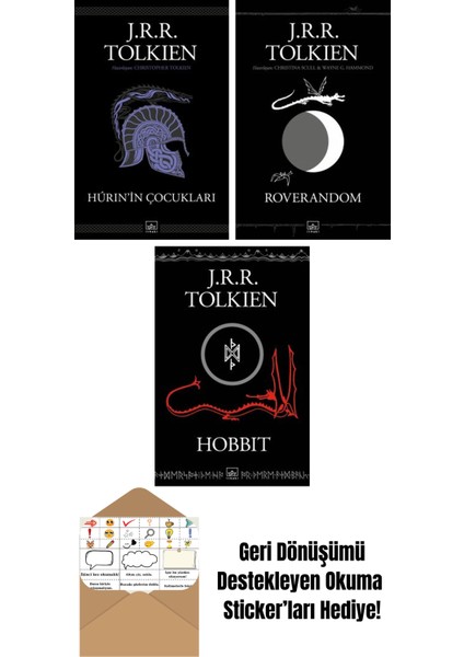 Hurin’in Çocukları + Roverandom (Siyah Kapak) + Hobbit (Siyah Kapak)