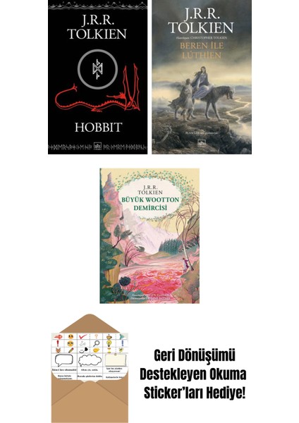 Hobbit (Siyah Kapak) + Beren ile Luthien + Büyük Wootton Demircisi (Özel Ciltli Baskı)