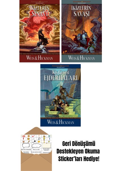 Ikizlerin Sınavı – Efsaneler Serisi 3. Kitap + Ikizlerin Savaşı – Efsaneler Serisi 2. Kitap + Kış Gecesi Ejderhaları – Ejderha Mızrağı Destanı 2. Kitap