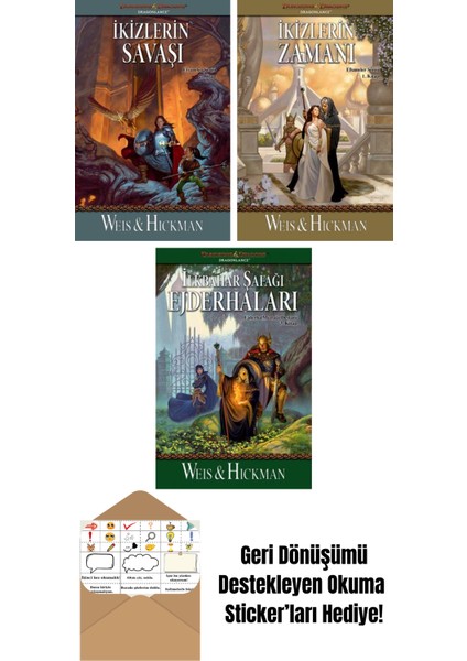 Ikizlerin Savaşı – Efsaneler Serisi 2. Kitap + Ikizlerin Zamanı – Efsaneler Serisi 1. Kitap + Ilkbahar Şafağı Ejderhaları – Ejderha Mızrağı Destanı 3. Kitap